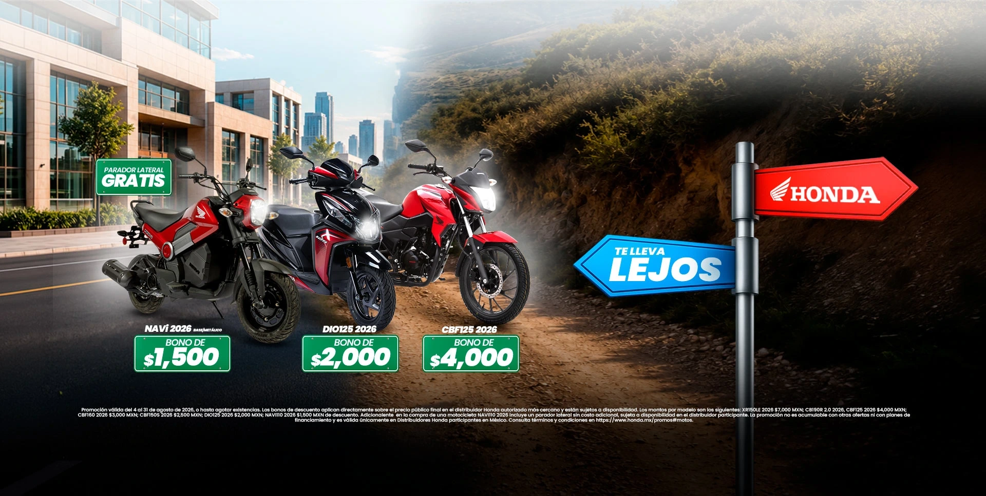 banner of HONDA TE LLEVA LEJOS_BAJA
